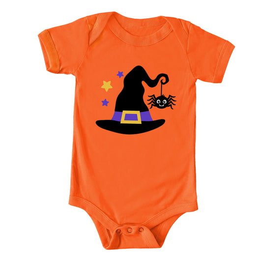 Witch And Spider | Baby Graphic Short Sleeve Onesie