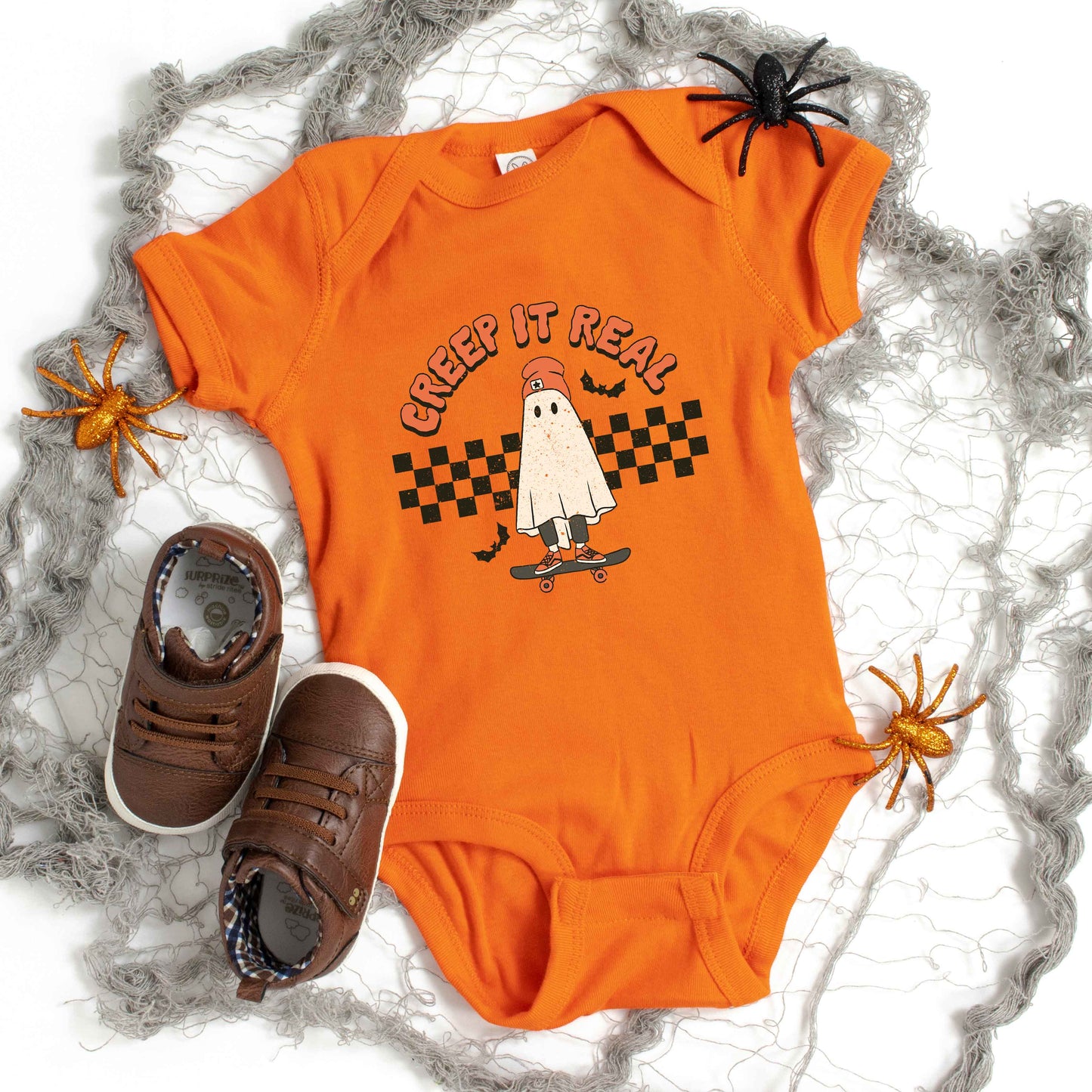 Creep It Real Skateboard | Baby Graphic Short Sleeve Onesie