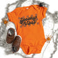 Checkered Spooky Vibes | Baby Onesie