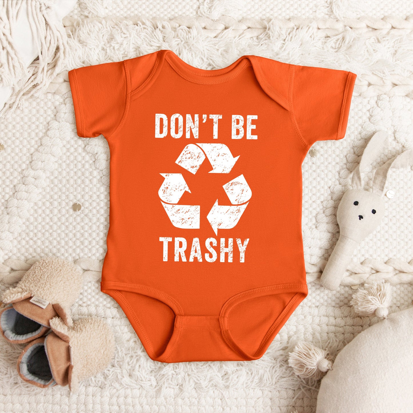 Don't Be Trashy | Baby Graphic Short Sleeve Onesie