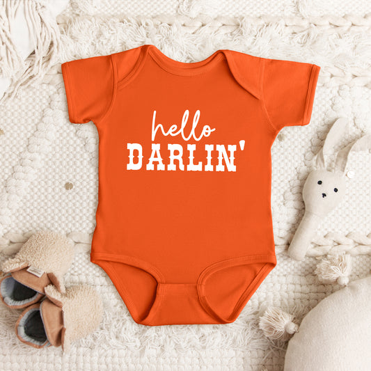 Hello Darlin' | Baby Graphic Short Sleeve Onesie