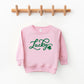 Cursive Lucky Clover | Toddler Graphic Sweatshirt