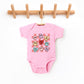 Candy Heart Smile Solid | Baby Graphic Short Sleeve Onesie