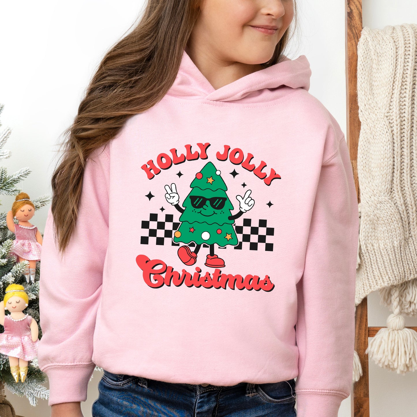 Holly Jolly Christmas Tree | Toddler Graphic Hoodie