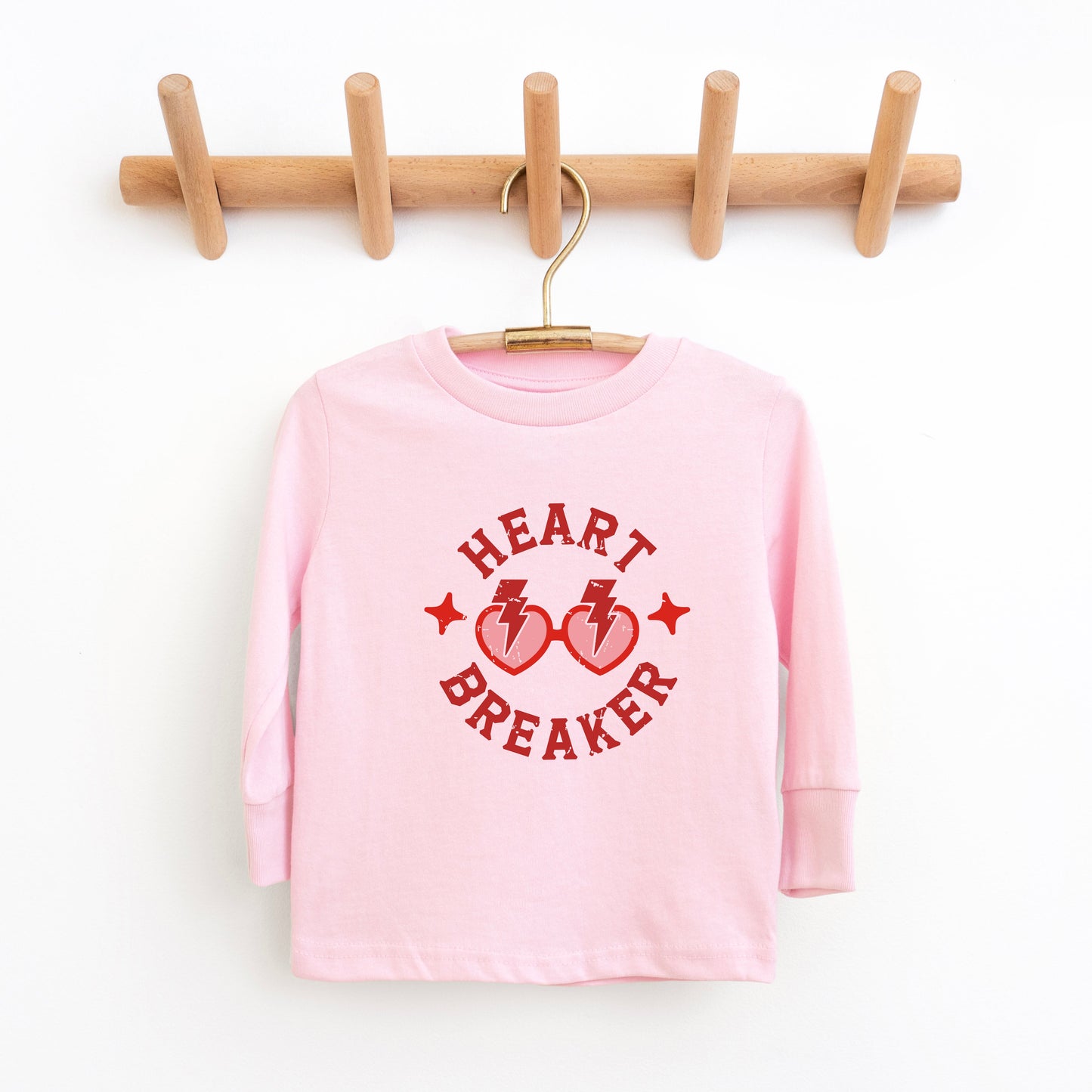 Heart Breaker Sunglasses | Toddler Graphic Long Sleeve Tee