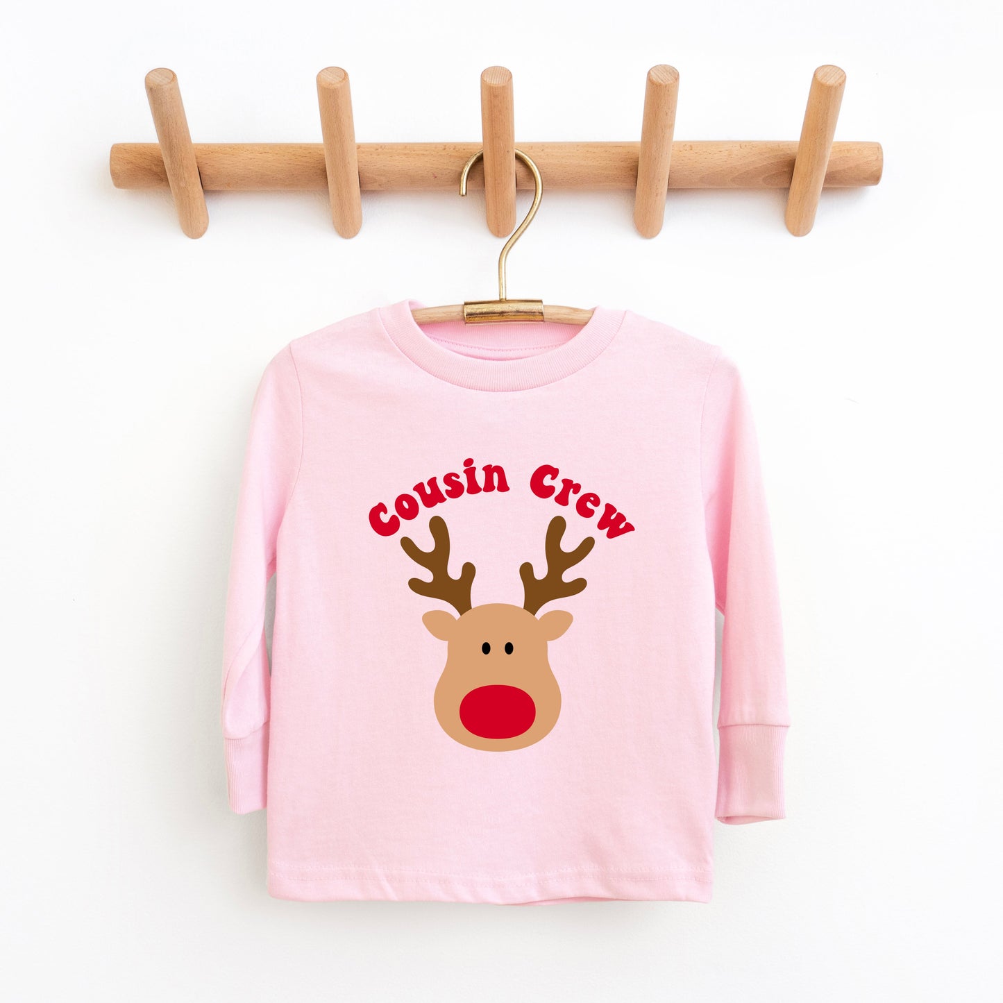 Cousin Crew Reindeer | Toddler Graphic Long Sleeve Tee