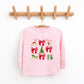 Coquette Christmas Collage | Toddler Graphic Long Sleeve Tee