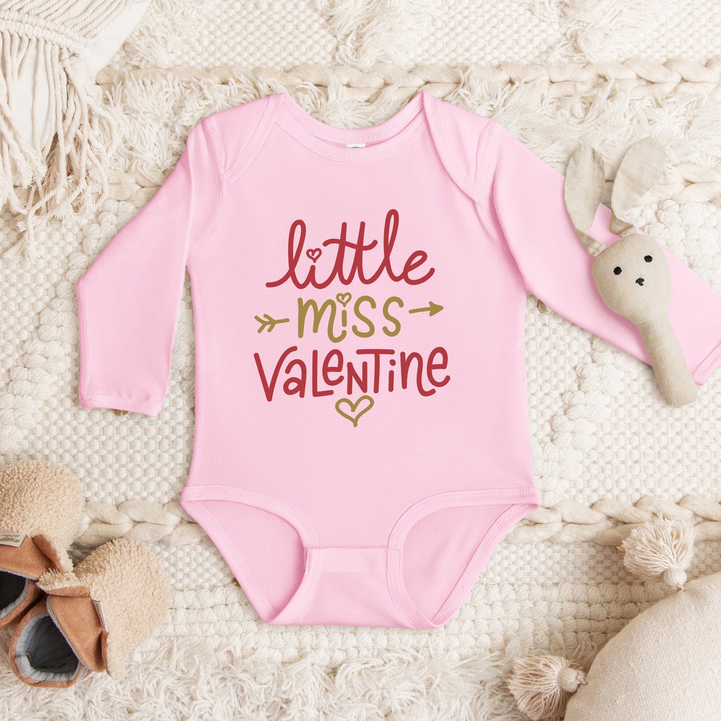 Little Miss Valentine | Baby Graphic Long Sleeve Onesie