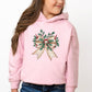Holly Leaves Coquette | Toddler Graphic Hoodie