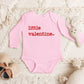 Little Valentine Puff Print | Baby Graphic Long Sleeve Onesie