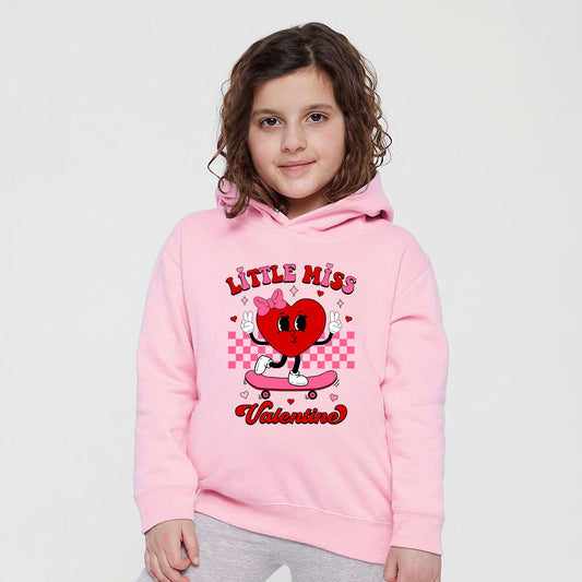 Little Miss Valentine Skateboard | Toddler Graphic Hoodie