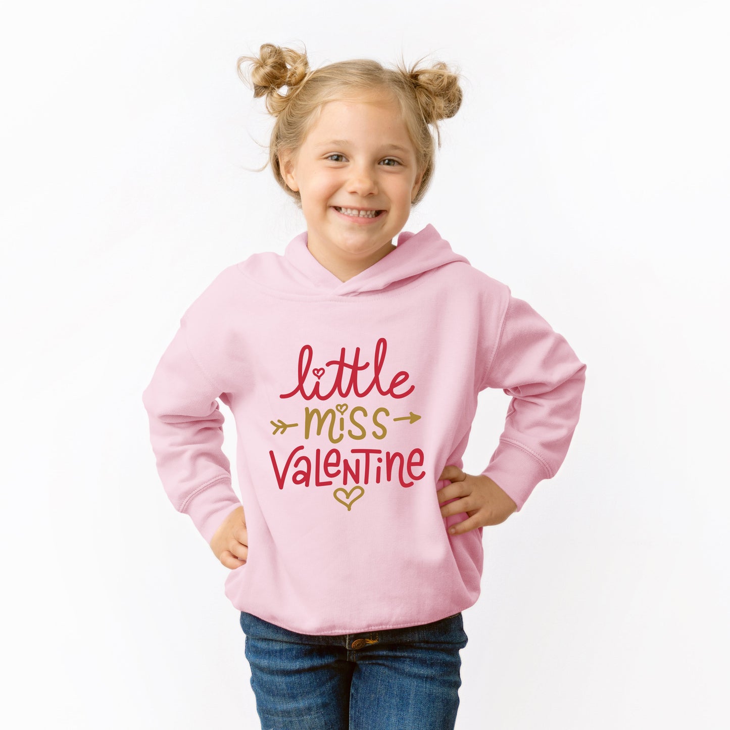 Little Miss Valentine | Toddler Graphic Hoodie