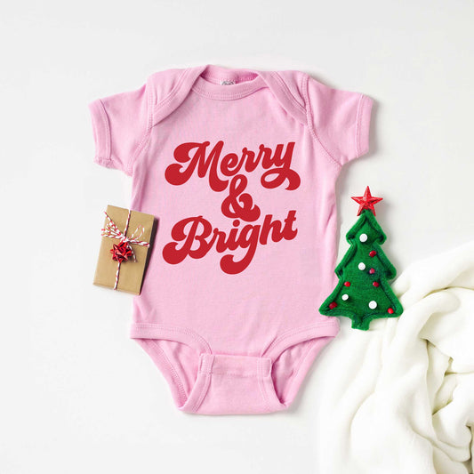 Bold Merry and Bright | Baby Graphic Short Sleeve Onesie