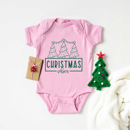 Christmas Vibes | Baby Graphic Short Sleeve Onesie