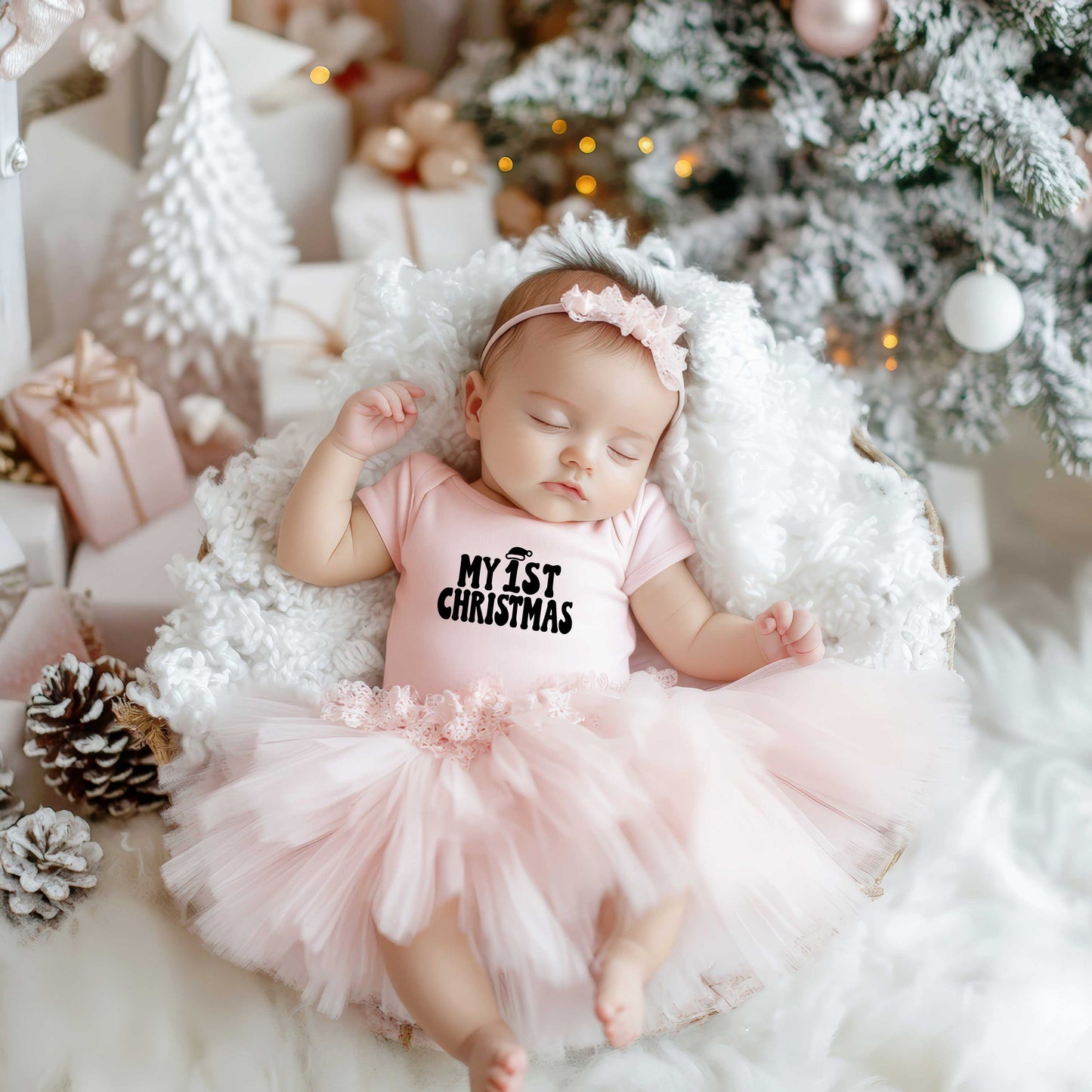 My 1st Christmas | Baby Graphic Short Sleeve Onesie