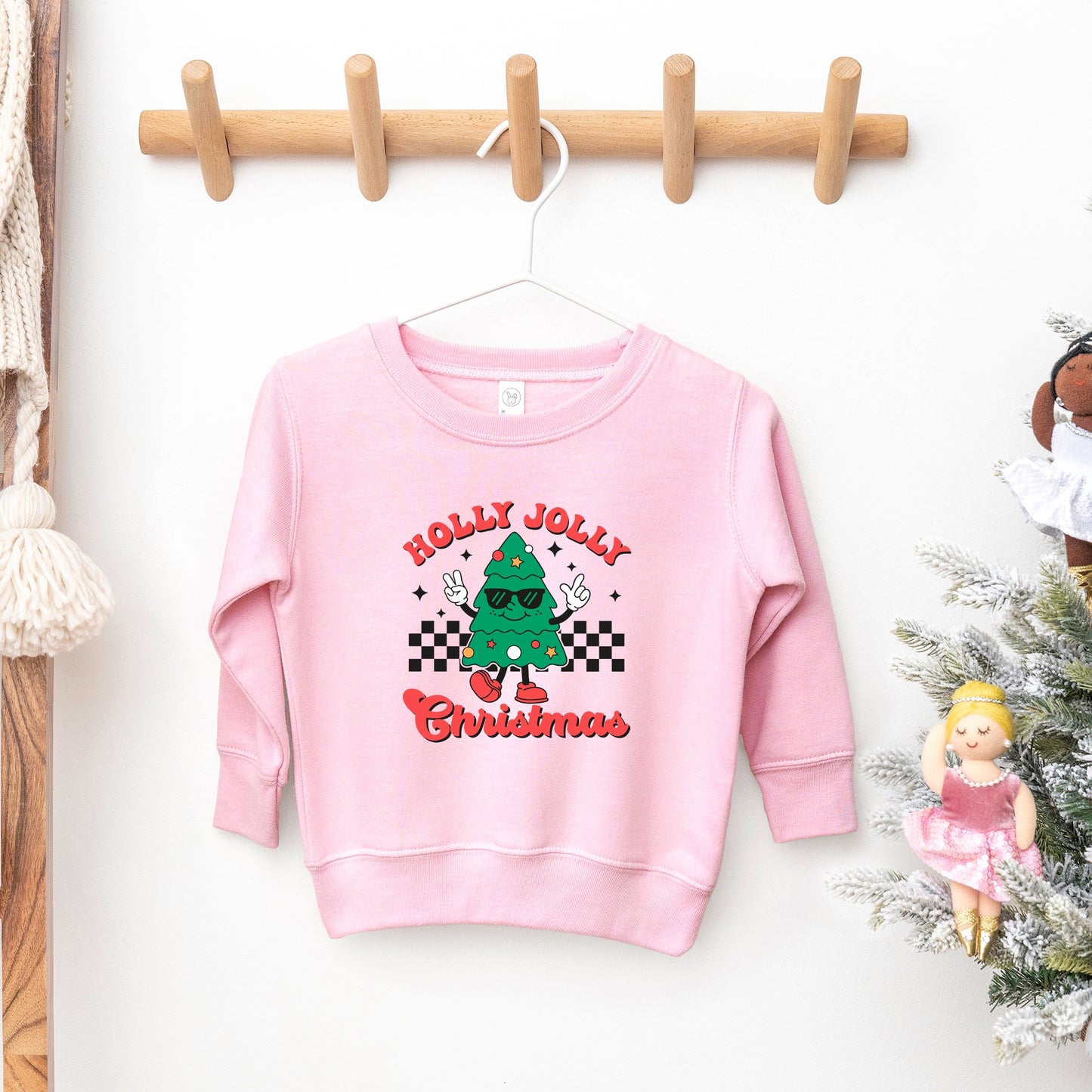 Holly Jolly Christmas Tree | Toddler Graphic Sweatshirt