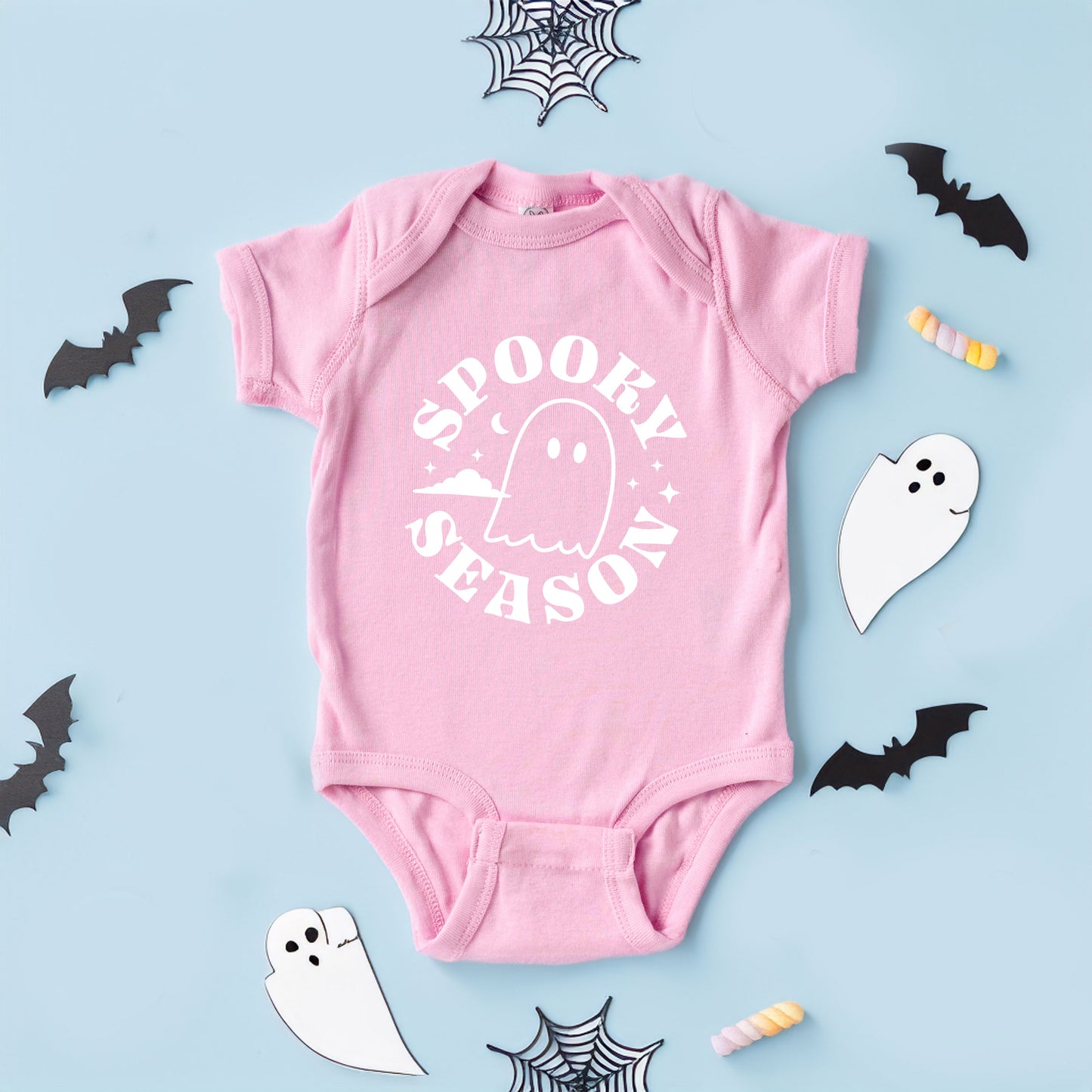 Spooky Season Ghost | Baby Graphic Short Sleeve Onesie