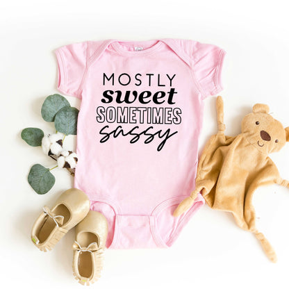 Mostly Sweet | Baby Graphic Short Sleeve Onesie