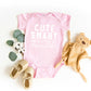 Cute Smart Dramatic | Baby Graphic Short Sleeve Onesie