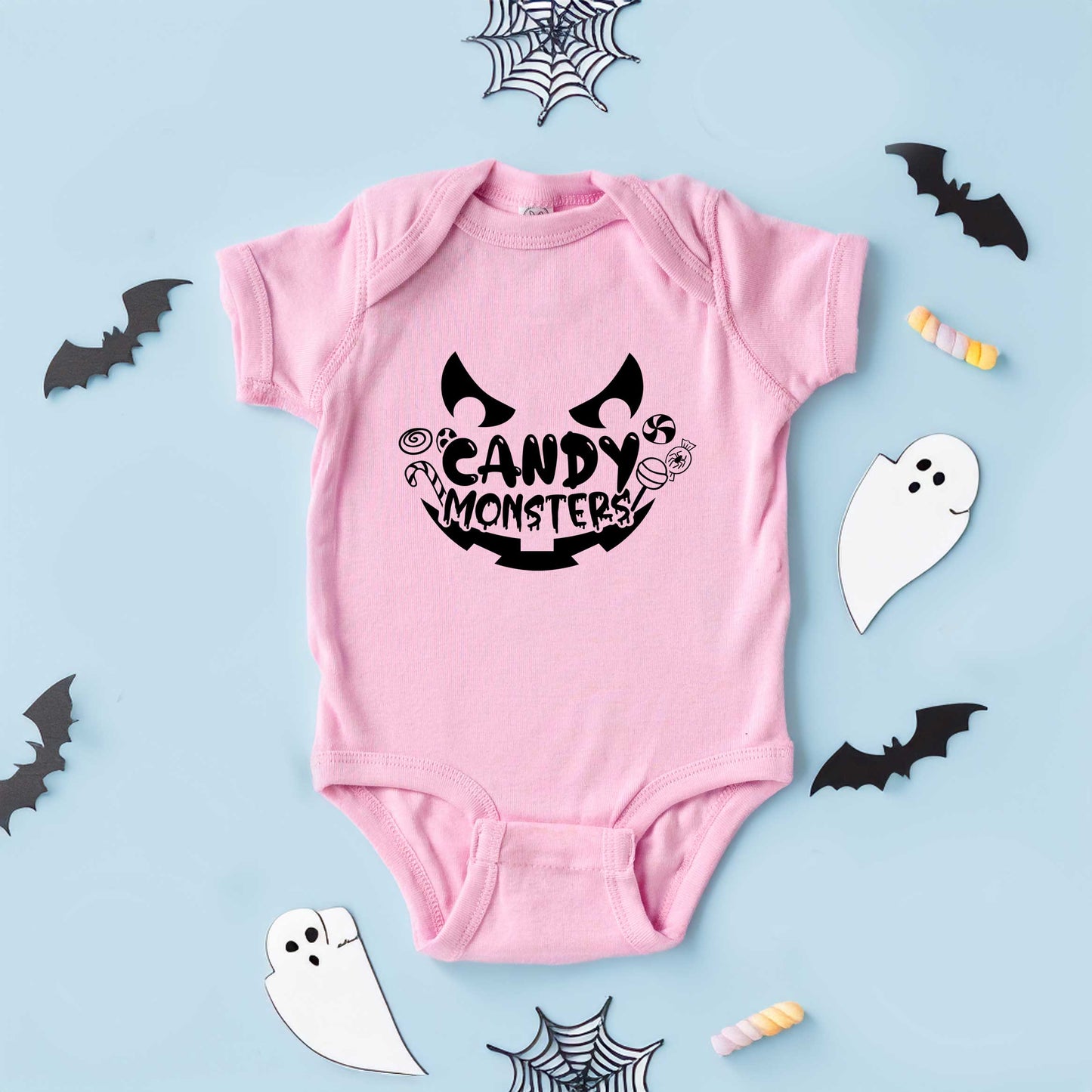 Candy Monster | Baby Graphic Short Sleeve Onesie