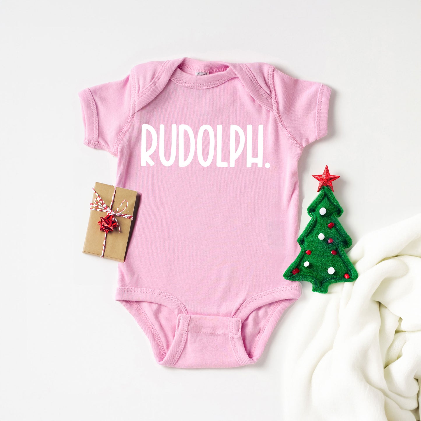 Rudolph Bold | Baby Graphic Short Sleeve Onesie