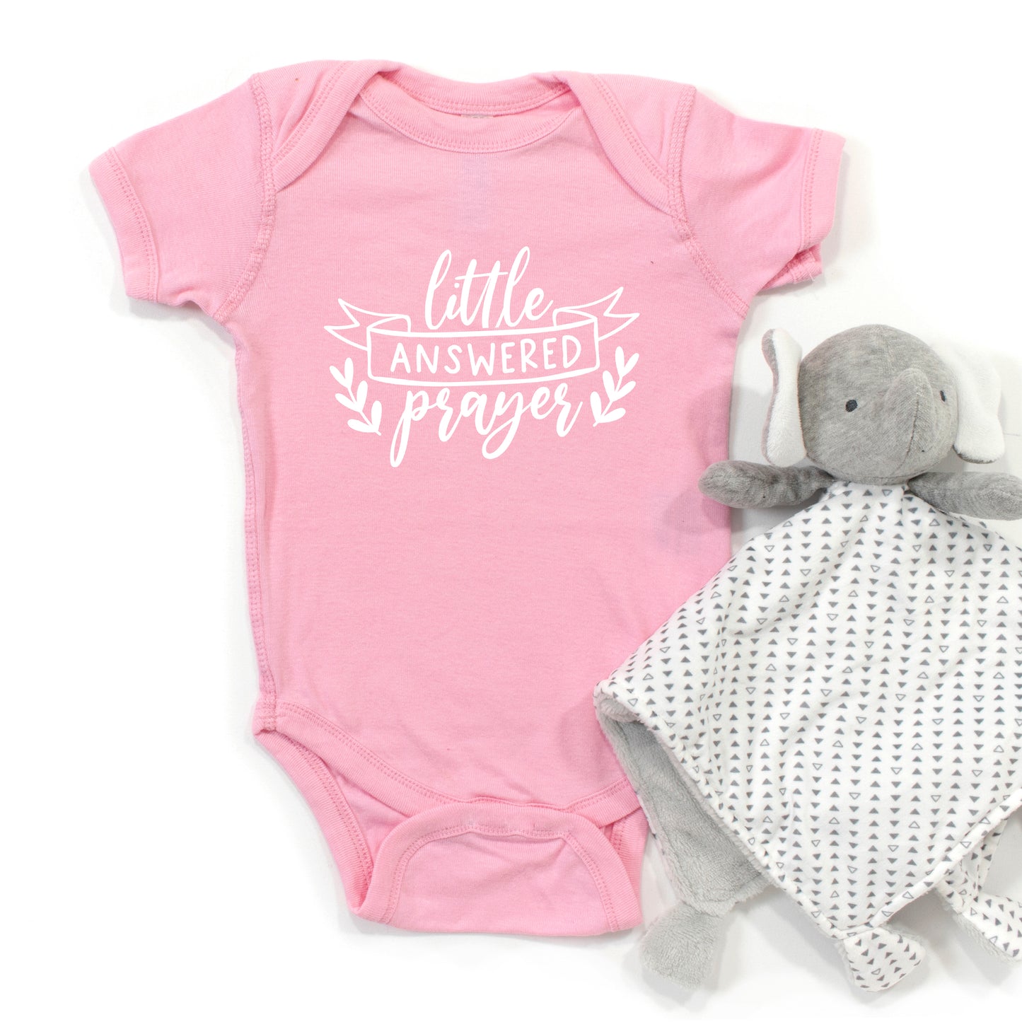 Little Answered Prayer | Baby Graphic Short Sleeve Onesie