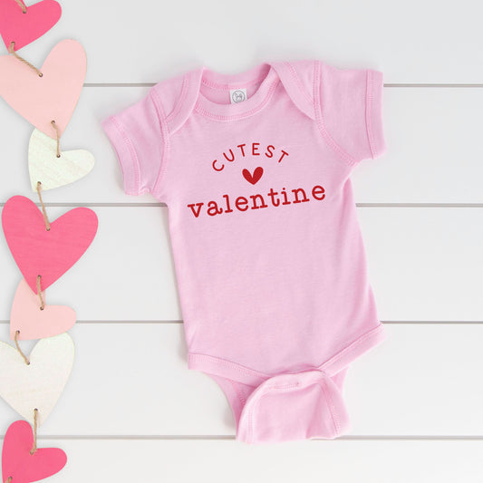 Cutest Valentine | Baby Graphic Short Sleeve Onesie