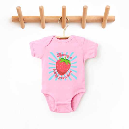 Having A Berry Good Time | Baby Graphic Short Sleeve Onesie