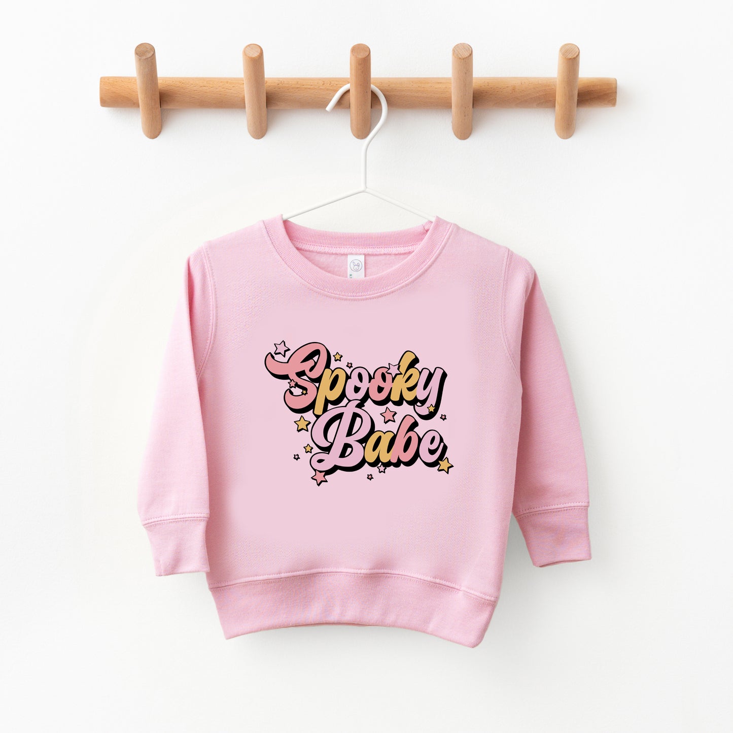 Spooky Babe Colorful | Toddler Graphic Sweatshirt