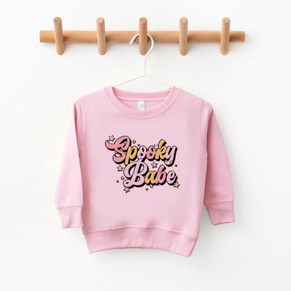 Spooky Babe Colorful | Toddler Graphic Sweatshirt