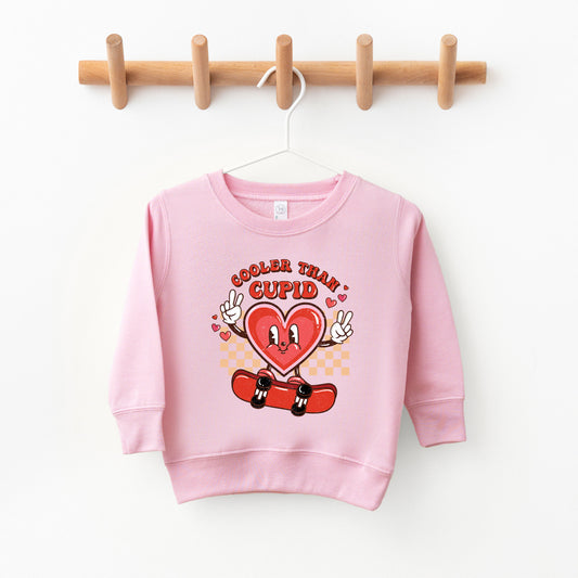 Cooler Than Cupid Skater | Toddler Sweatshirt