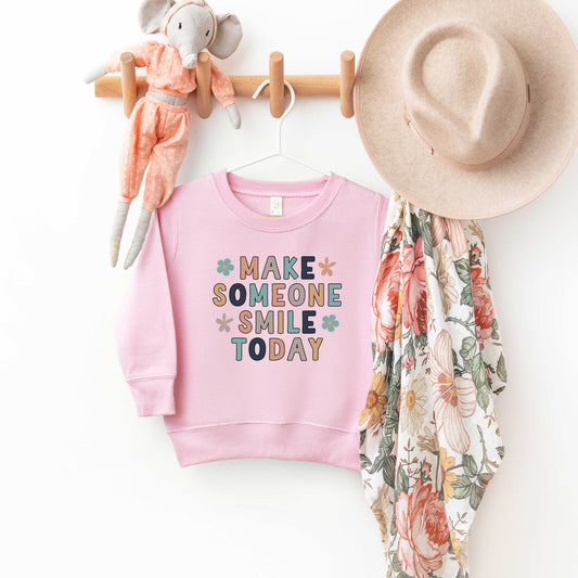 Make Someone Smile Today | Toddler Graphic Sweatshirt