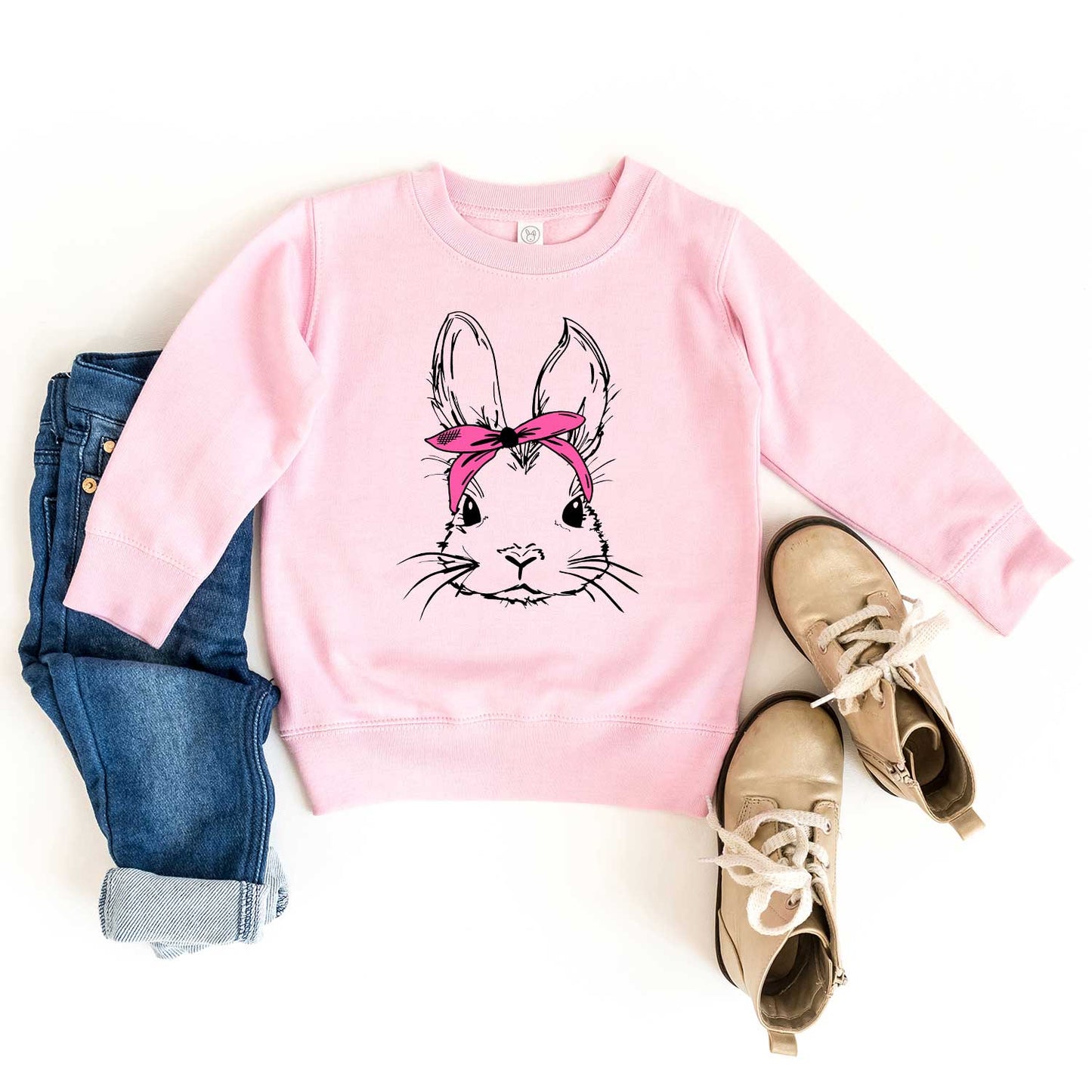 Bunny With Bandana | Toddler Sweatshirt