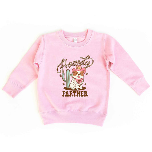 Howdy Partner Dog | Toddler Graphic Sweatshirt