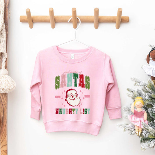 Member Of Santa's Naughty List | Toddler Graphic Sweatshirt