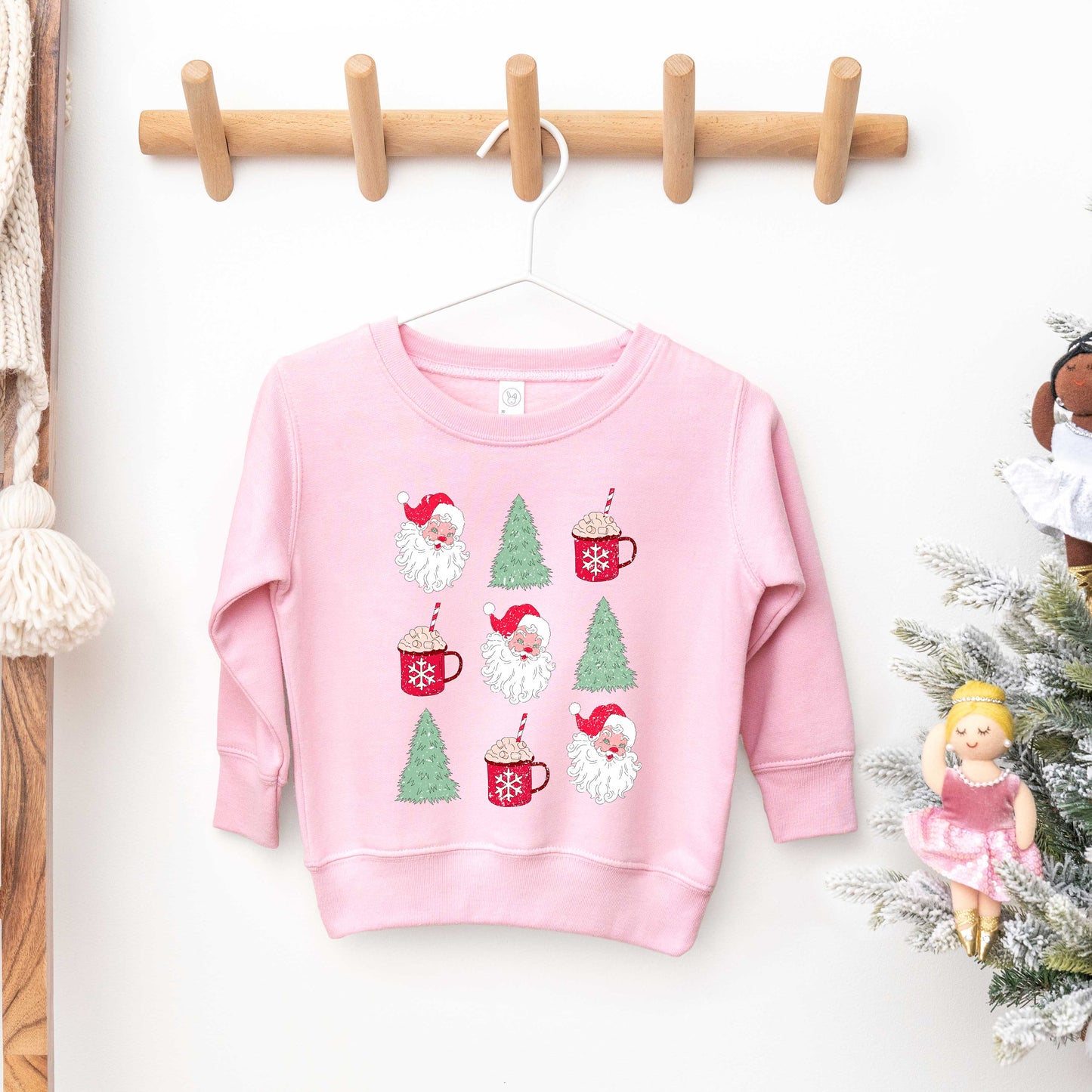 Tree And Mug Collage | Toddler Graphic Sweatshirt