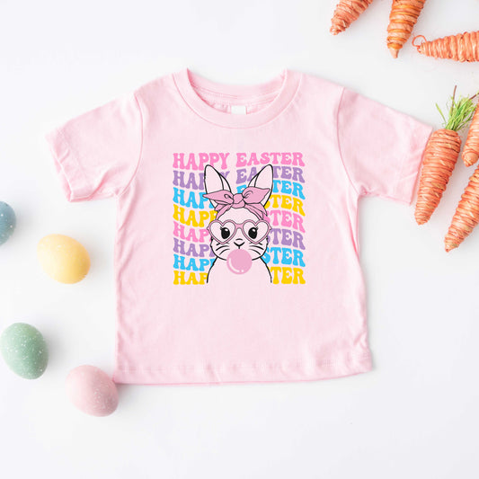 Groovy Easter Bunny | Toddler Short Sleeve Crew Neck