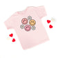 Groovy Flower Smiley Face | Youth Short Sleeve Crew Neck