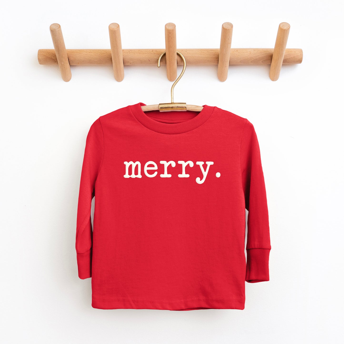 Merry Puff Print | Toddler Graphic Long Sleeve Tee