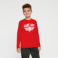 Football Game Day Stripes | Youth Graphic Long Sleeve Tee