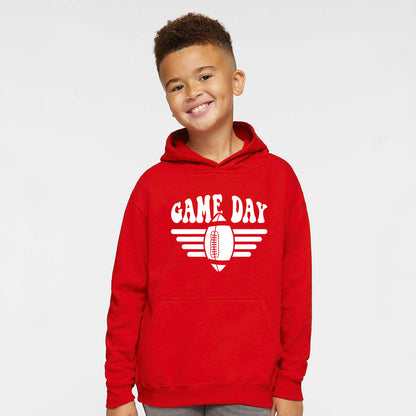Football Game Day Stripes | Youth Graphic Hoodie