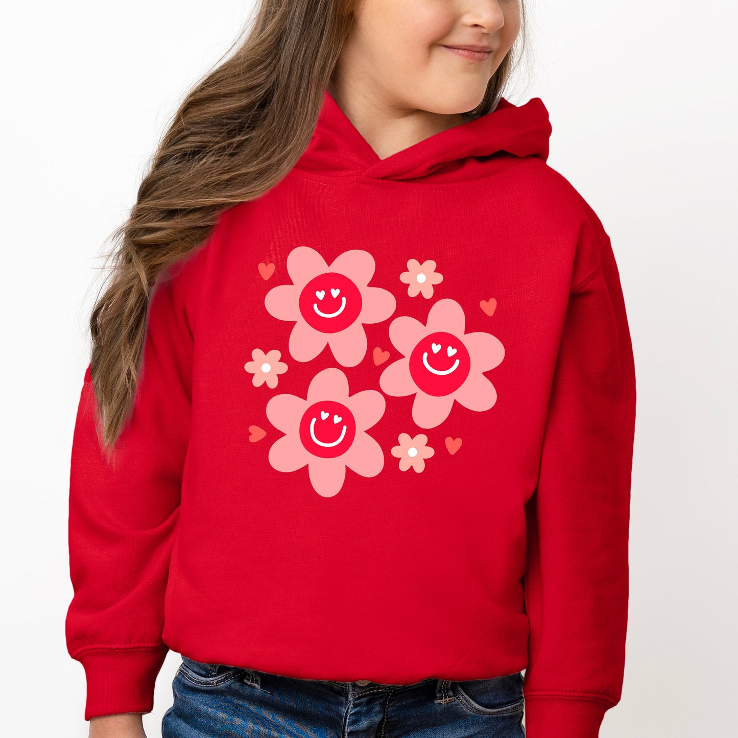 Hippy Flower Valentine | Toddler Graphic Hoodie