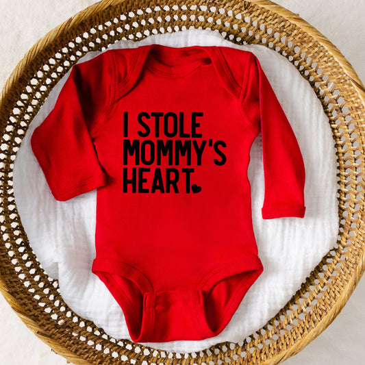 I Stole Mommy's Heart | Baby Graphic Long Sleeve Onesie