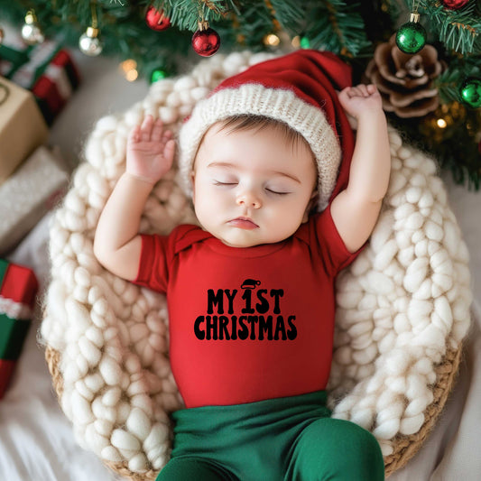 My 1st Christmas | Baby Graphic Short Sleeve Onesie