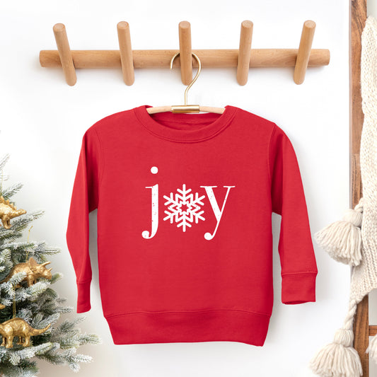 Joy Snowflake  | Toddler Graphic Sweatshirt