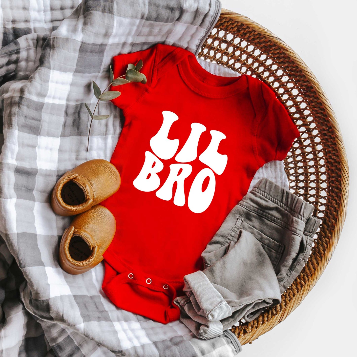 Lil Bro Wavy | Baby Graphic Short Sleeve Onesie