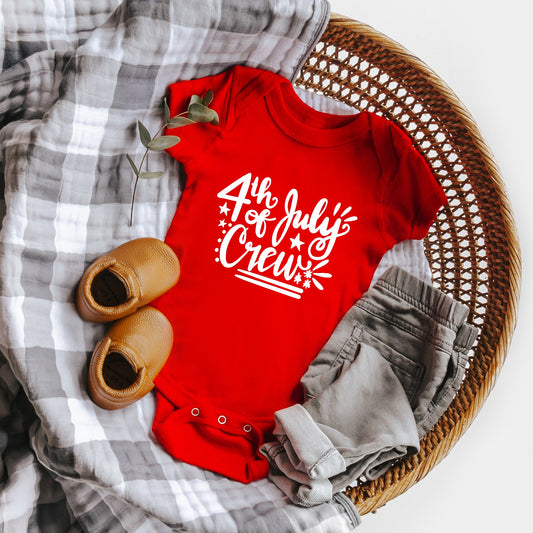 4th Of July Crew | Baby Graphic Short Sleeve Onesie