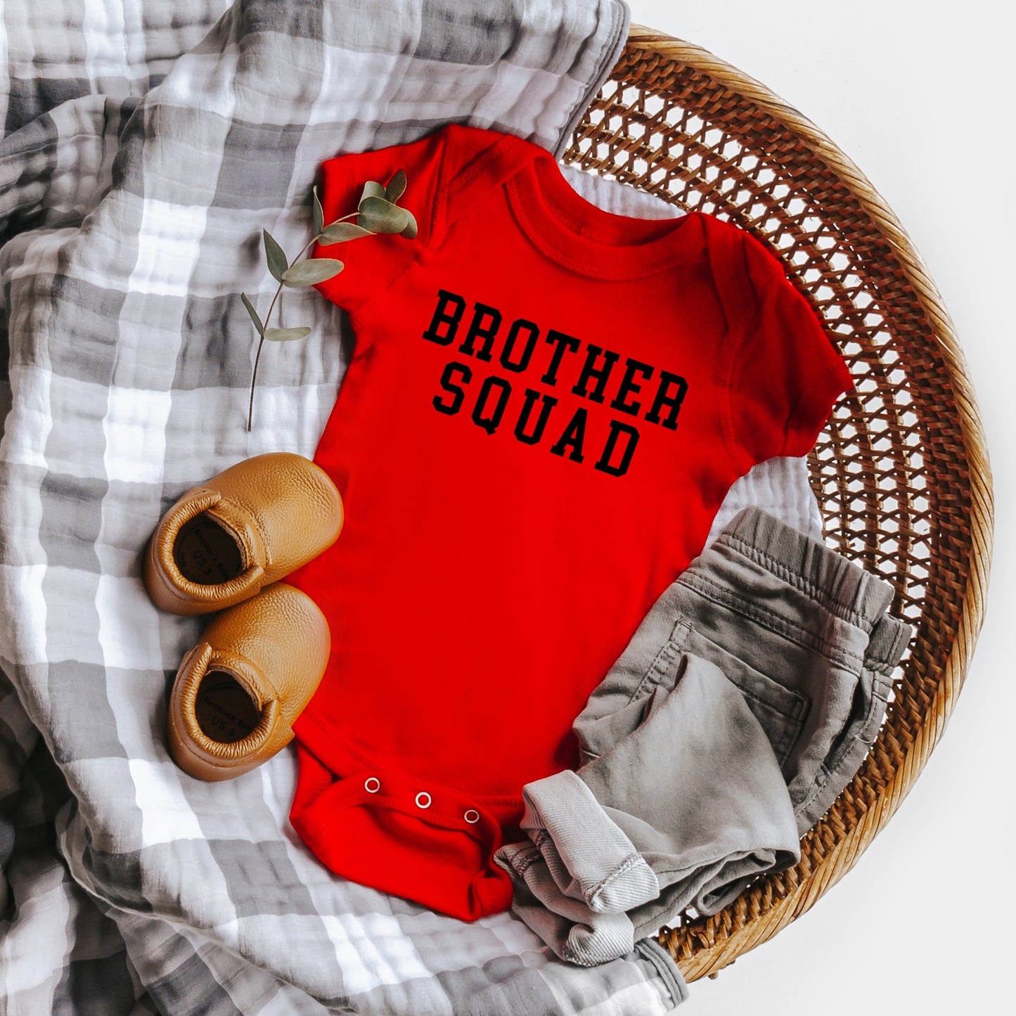 Brother Squad | Baby Graphic Short Sleeve Onesie