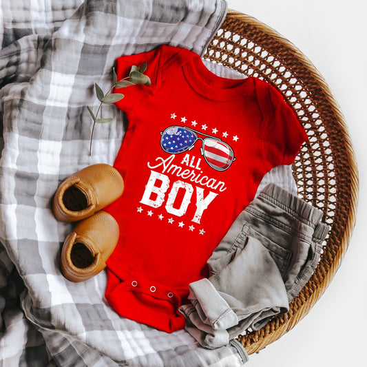 All American Boy | Baby Graphic Short Sleeve Onesie