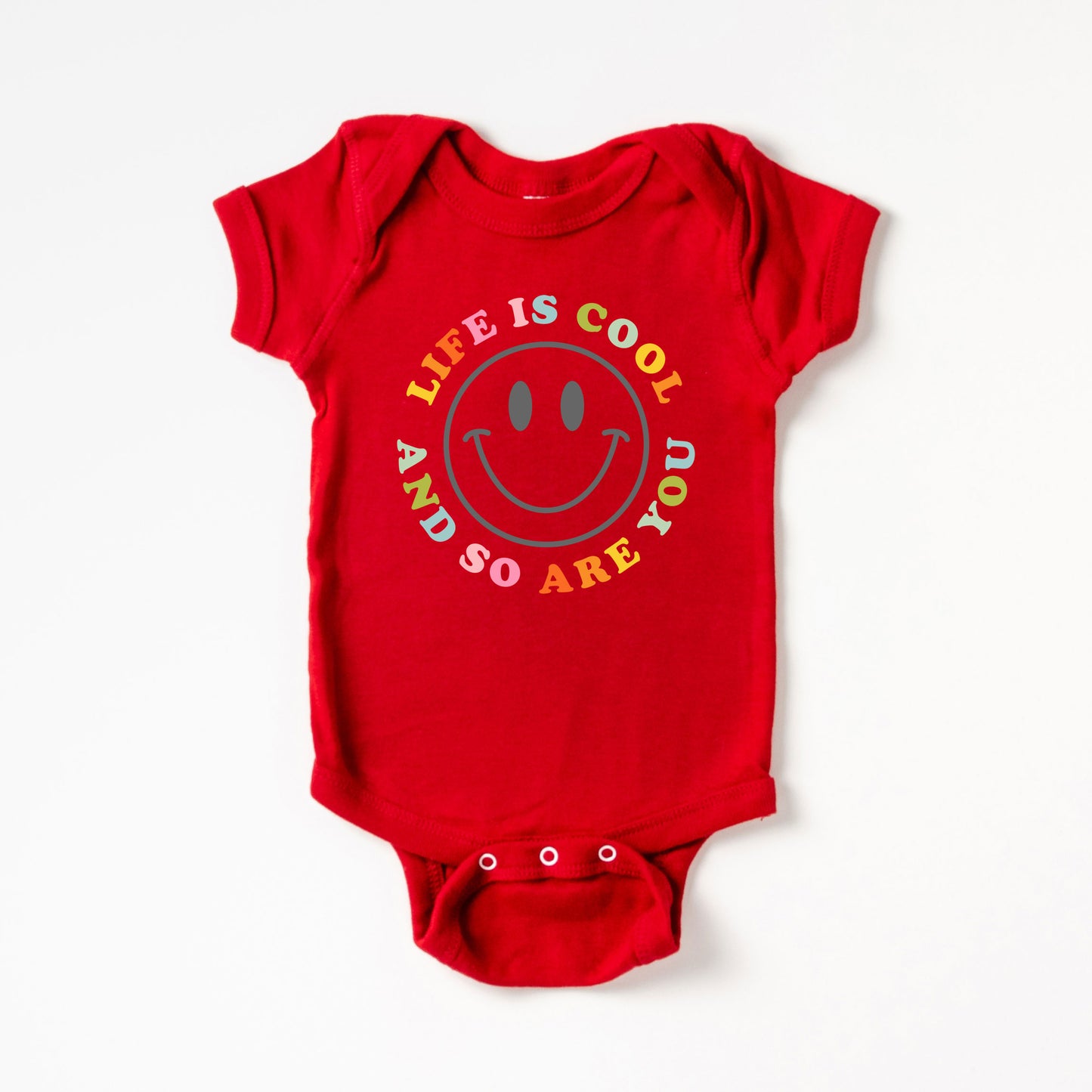 Life Is Cool | Baby Graphic Short Sleeve Onesie